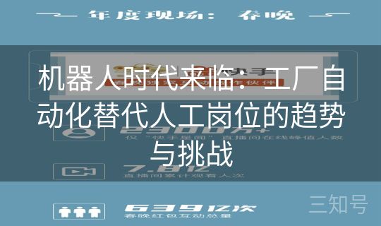 机器人时代来临:工厂自动化替代人工岗位的趋势与挑战 机器人时代来临:工厂自动化替代人工岗位的趋势与挑战