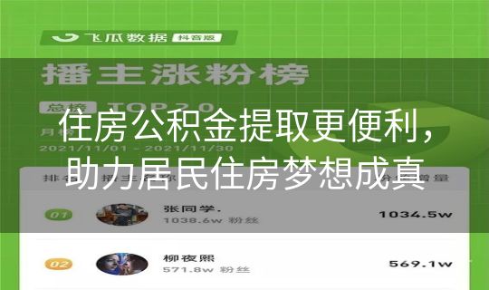 住房公积金提取更便利,助力居民住房梦想成真 住房公积金提取更便利,助力居民住房梦想成真