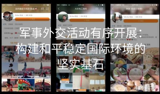 军事外交活动有序开展：构建和平稳定国际环境的坚实基石