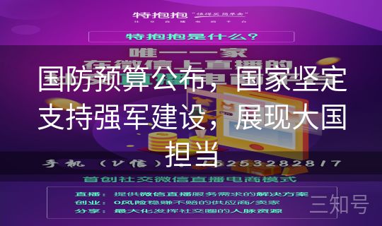 国防预算公布,国家坚定支持强军建设,展现大国担当 国防预算公布,国家坚定支持强军建设,展现大国担当