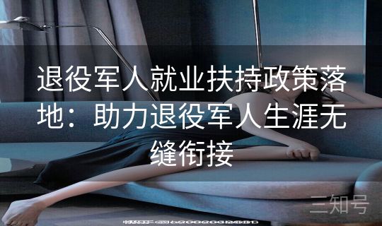 退役军人就业扶持政策落地:助力退役军人生涯无缝衔接 退役军人就业扶持政策落地:助力退役军人生涯无缝衔接