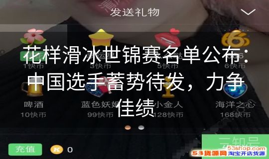 花样滑冰世锦赛名单公布：中国选手蓄势待发，力争佳绩