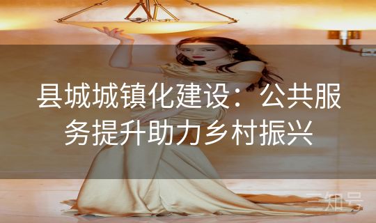 县城城镇化建设:公共服务提升助力乡村振兴 县城城镇化建设:公共服务提升助力乡村振兴