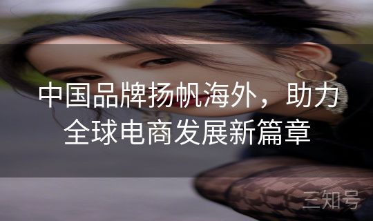 中国品牌扬帆海外,助力全球电商发展新篇章 中国品牌扬帆海外,助力全球电商发展新篇章