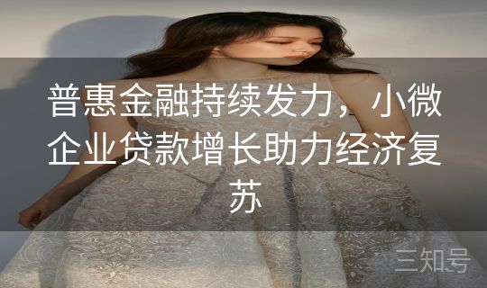 普惠金融持续发力，小微企业贷款增长助力经济复苏