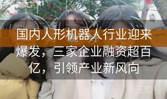 国内人形机器人行业迎来爆发，三家企业融资超百亿，引领产业新风向