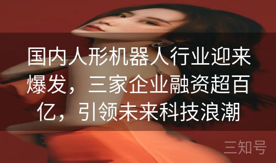 国内人形机器人行业迎来爆发，三家企业融资超百亿，引领未来科技浪潮