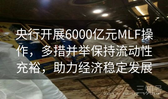 央行开展6000亿元MLF操作,多措并举保持流动性充裕,助力经济稳定发展 央行开展6000亿元MLF操作,多措并举保持流动性充裕,助力经济稳定发展