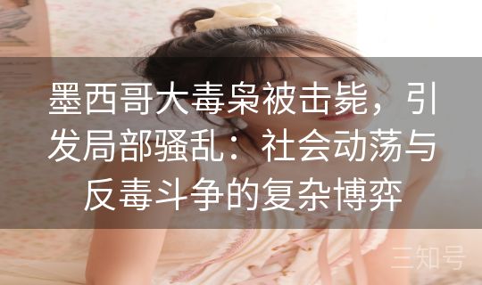 墨西哥大毒枭被击毙,引发局部骚乱:社会动荡与反毒斗争的复杂博弈 墨西哥大毒枭被击毙,引发局部骚乱:社会动荡与反毒斗争的复杂博弈