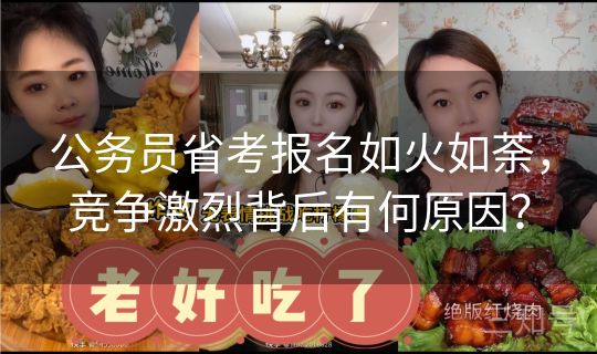 公务员省考报名如火如荼，竞争激烈背后有何原因？