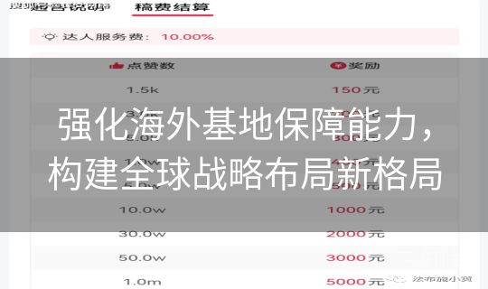 强化海外基地保障能力,构建全球战略布局新格局 强化海外基地保障能力,构建全球战略布局新格局