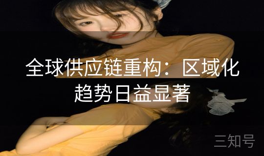 全球供应链重构:区域化趋势日益显著 全球供应链重构:区域化趋势日益显著
