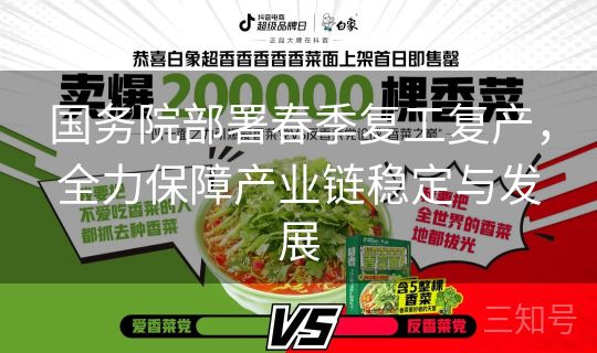 国务院部署春季复工复产,全力保障产业链稳定与发展 国务院部署春季复工复产,全力保障产业链稳定与发展