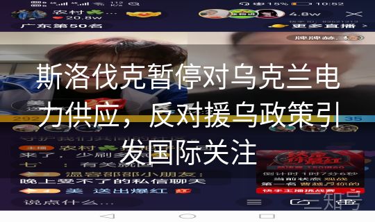 斯洛伐克暂停对乌克兰电力供应,反对援乌政策引发国际关注 斯洛伐克暂停对乌克兰电力供应,反对援乌政策引发国际关注