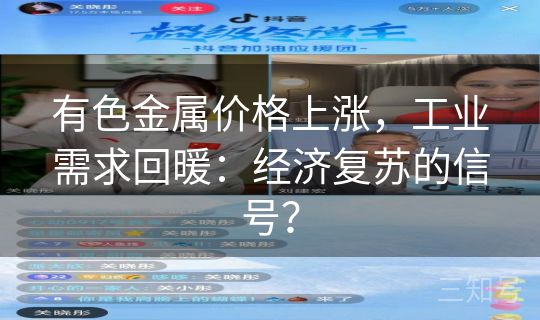 有色金属价格上涨，工业需求回暖：经济复苏的信号？