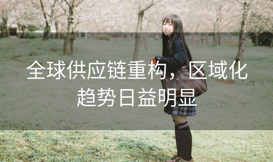 全球供应链重构，区域化趋势日益明显