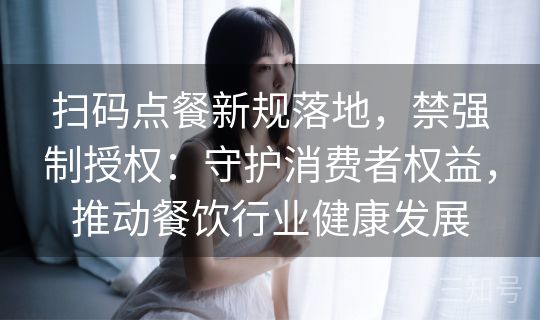 扫码点餐新规落地，禁强制授权：守护消费者权益，推动餐饮行业健康发展