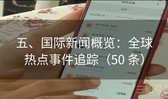 五、国际新闻概览：全球热点事件追踪（50 条）