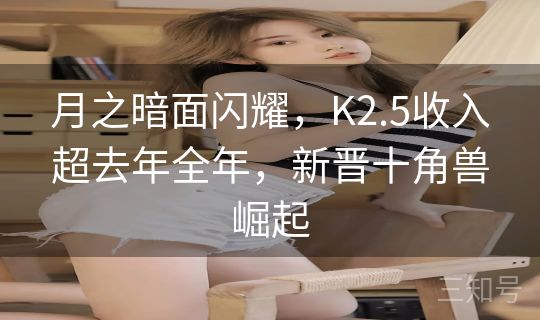 月之暗面闪耀，K2.5收入超去年全年，新晋十角兽崛起