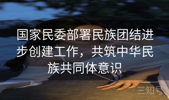 国家民委部署民族团结进步创建工作，共筑中华民族共同体意识
