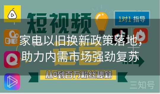 家电以旧换新政策落地，助力内需市场强劲复苏