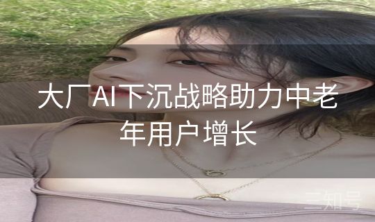 大厂AI下沉战略助力中老年用户增长