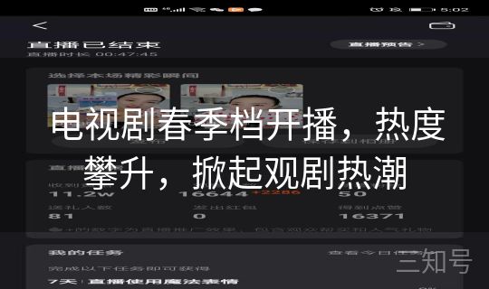 电视剧春季档开播，热度攀升，掀起观剧热潮