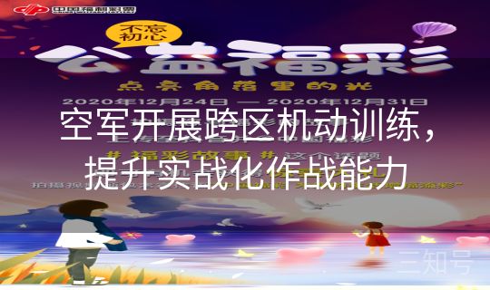 空军开展跨区机动训练，提升实战化作战能力