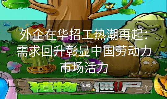 外企在华招工热潮再起:需求回升彰显中国劳动力市场活力 外企在华招工热潮再起:需求回升彰显中国劳动力市场活力