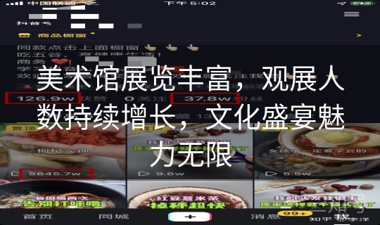 美术馆展览丰富,观展人数持续增长,文化盛宴魅力无限 美术馆展览丰富,观展人数持续增长,文化盛宴魅力无限