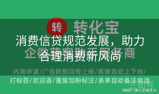 消费信贷规范发展,助力合理消费新风尚 消费信贷规范发展,助力合理消费新风尚