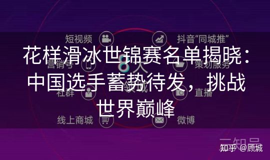 花样滑冰世锦赛名单揭晓：中国选手蓄势待发，挑战世界巅峰