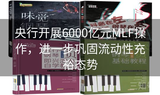 央行开展6000亿元MLF操作，进一步巩固流动性充裕态势