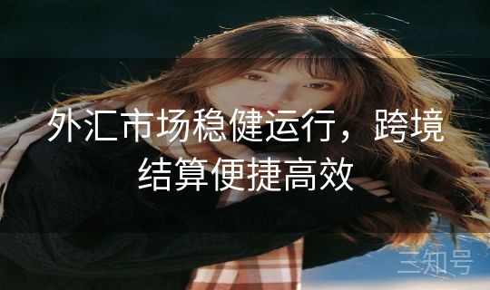 外汇市场稳健运行，跨境结算便捷高效