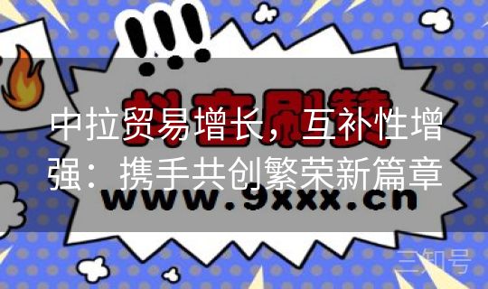中拉贸易增长，互补性增强：携手共创繁荣新篇章