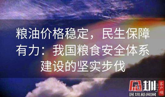 粮油价格稳定，民生保障有力：我国粮食安全体系建设的坚实步伐