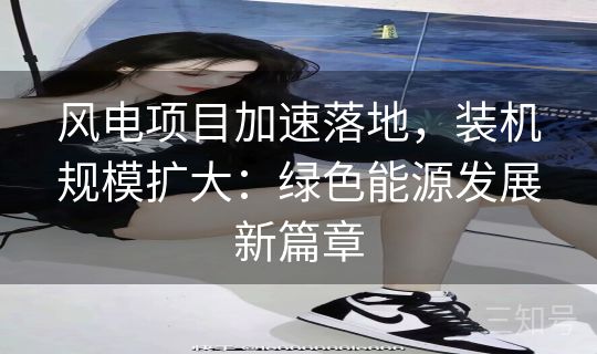 风电项目加速落地，装机规模扩大：绿色能源发展新篇章
