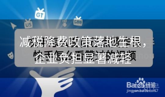 减税降费政策落地生根，企业负担显著减轻