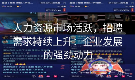 人力资源市场活跃,招聘需求持续上升:企业发展的强劲动力 人力资源市场活跃,招聘需求持续上升:企业发展的强劲动力