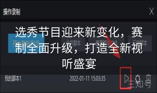 选秀节目迎来新变化，赛制全面升级，打造全新视听盛宴