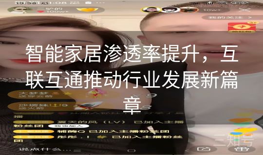 智能家居渗透率提升，互联互通推动行业发展新篇章