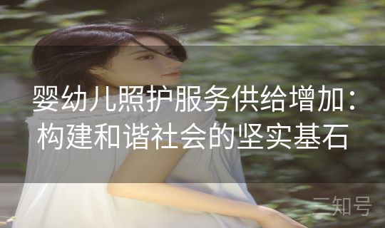 婴幼儿照护服务供给增加：构建和谐社会的坚实基石