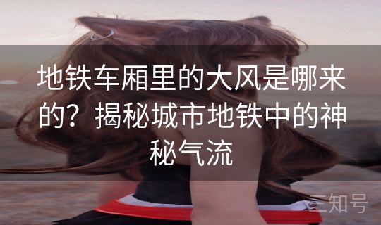 地铁车厢里的大风是哪来的？揭秘城市地铁中的神秘气流