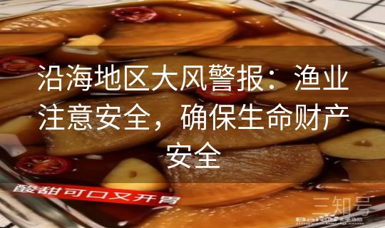 沿海地区大风警报：渔业注意安全，确保生命财产安全