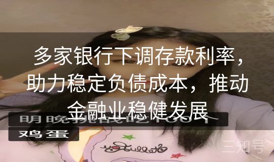 多家银行下调存款利率，助力稳定负债成本，推动金融业稳健发展
