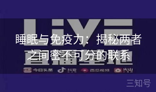 睡眠与免疫力:揭秘两者之间密不可分的联系 睡眠与免疫力:揭秘两者之间密不可分的联系