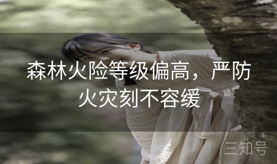 森林火险等级偏高,严防火灾刻不容缓 森林火险等级偏高,严防火灾刻不容缓