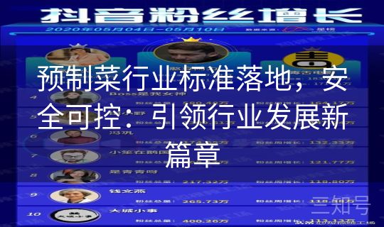 预制菜行业标准落地,安全可控:引领行业发展新篇章 预制菜行业标准落地,安全可控:引领行业发展新篇章