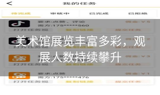 美术馆展览丰富多彩，观展人数持续攀升