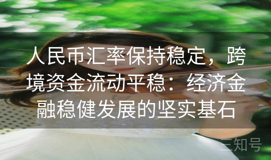 人民币汇率保持稳定，跨境资金流动平稳：经济金融稳健发展的坚实基石